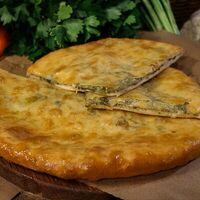 Хачапури с зеленью и сыром в Мзиани