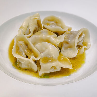 Пельмени из мраморной говядины и гусем в Picasso по цене 780 ₽