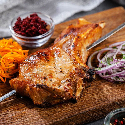 Шашлык из свинины на кости в Хинкальная Сациви по цене 1035 ₽