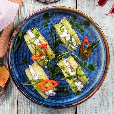 Жареные кабачки со сливочным сыром и чесноком в Кавказ по цене 210