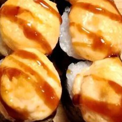 Запеченный с угрем в Пицца Рак и Суши по цене 480 ₽