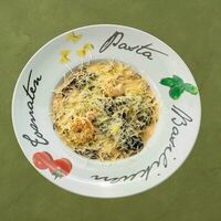 Паста чёрная с морепродуктами в Шашлычара