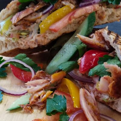 Донер в лепешке с курицей в Кафе-столовая 24 по цене 450 ₽