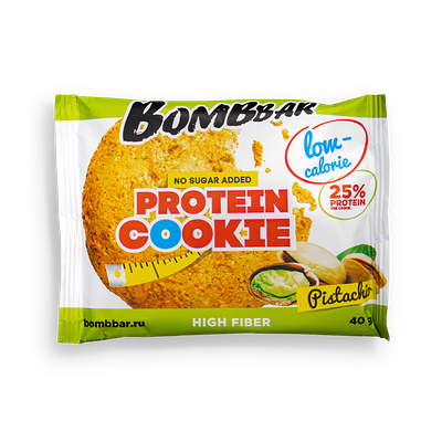 Печенье протеиновое Bombbar Фисташка в Кухня на районе по цене 139 ₽
