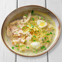 Суп с цыпленком в Перчини