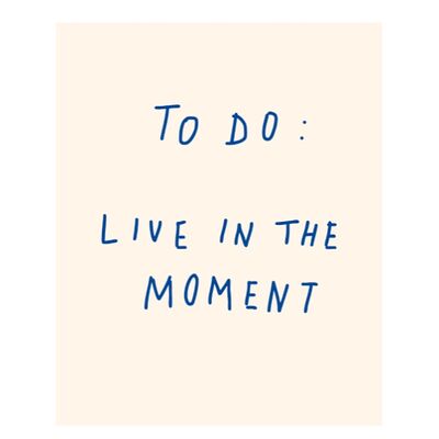Открытка to do: live in the moment в 365 детокс по цене 100 ₽