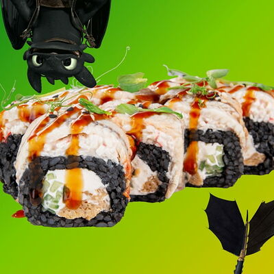 Черный дракон ролл в Rolik по цене 731 ₽