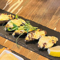 Мидии, запеченные с сыром и вялеными томатамив Шеф Пушкин