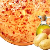 Постный пирог с картофелем и жареным луком в Foodgin