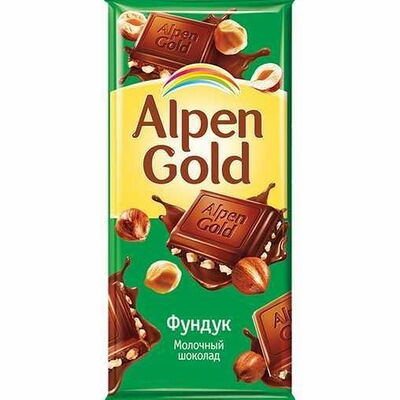 Шоколад Alpen Gold с фундуком в Мангал по цене 200 ₽