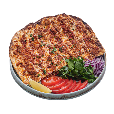 Лахмаджум с говяжьим фаршем в ИТЛЕ Bistro Halal по цене 610 ₽