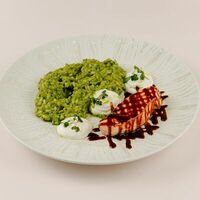 Ризотто со стейком из лосося в COFFEESET