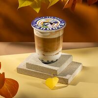 Бабл-кофе Тыквенный латте с тапиокой в Тапиока bubble tea cafe