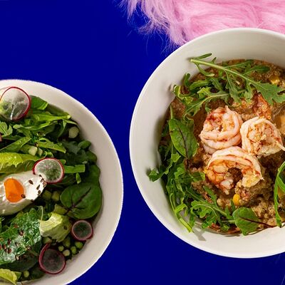 Комбо киноа с лангустинами + салат фитнес в Yeti по цене 999 ₽