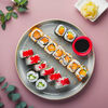 Логотип кафе Суши wok&roll