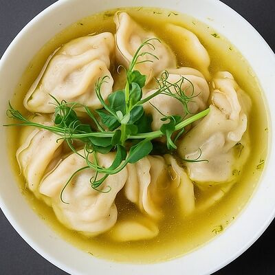 Пельмени с бульоном в Ческыт по цене 399 ₽