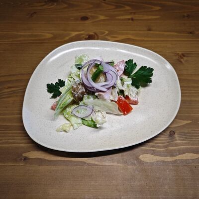 Салат с картофелем, курицей и фасолью лайт в ATLAS BY CUISINE по цене 255 ₽