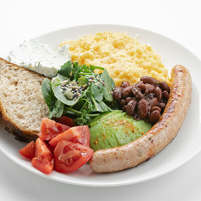 Nf завтрак с колбаской из курицы в Nothing Fancy по цене 990 ₽