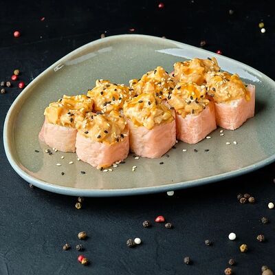 Ролл с гребешком в соевой бумаге в Mesto Sushi & Grill по цене 690 ₽