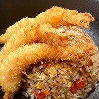 Рис с креветками, овощами и яйцом в Соевом соусе в Суши Флоу