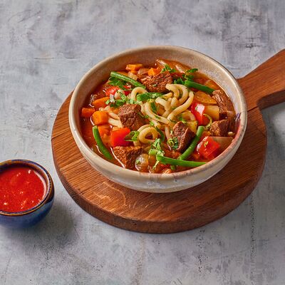 Лагман с говядиной в Мамука по цене 680 ₽