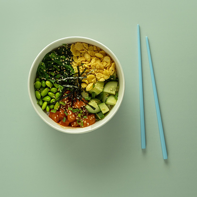 Поке кимчи с лососем в Rollwell по цене 830 ₽