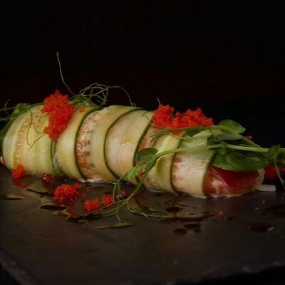 Ролл без риса со слабосоленым лососем в Кабуки по цене 590