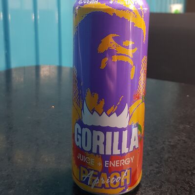 Энергетический напиток Gorilla со вкусом персика и абрикоса в Шаурму хочу по цене 120 ₽