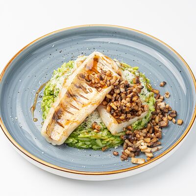 Судак с орзо и шампиньонами в CrepeCafe по цене 4150 ₸