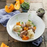 Паштет из утки с тыквенным конфитюром в Баклажан в ТЦ 