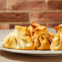 Хинкали обжаренные с бараниной в Хинкали