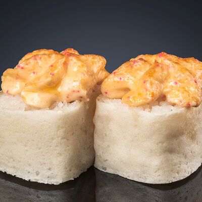 Запеченный ролл с мидиями и кальмаром в Мушу по цене 285