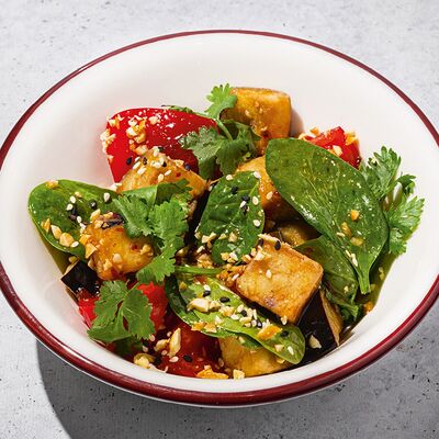 Хрустящие азиатские баклажаны с томатами в Антрекот по цене 535 ₽