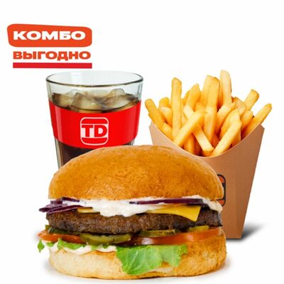 Биг-комбо с бургером НеАмерика ST в Бургерная по цене 659 ₽
