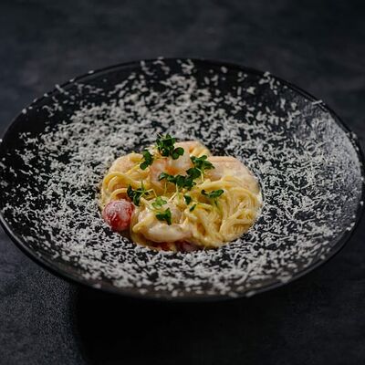 Паста с креветками в Marrakesh lounge по цене 620 ₽