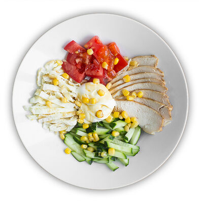 Салат с омлетом в Bitto Pizza по цене 170 ₽