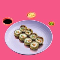 Горячий ролл Осака с креветкой и Salmon темпура в Big Fish