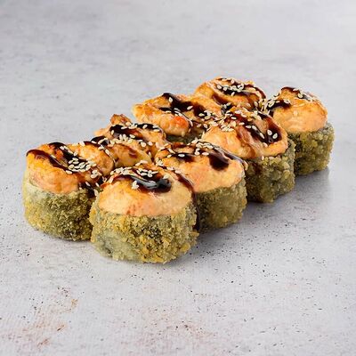 Запеченный с лососем и крабом в Томята Тосуши по цене 684 ₽