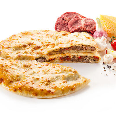 Осетинский пирог с говядиной, сыром, грибами и помидорами в Асса – осетинские пироги по цене 699 ₽