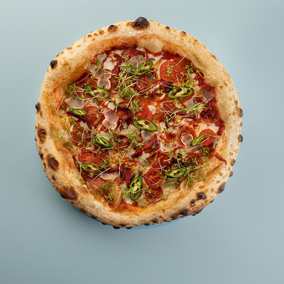 Пицца острая мясная в Rollwell по цене 750 ₽