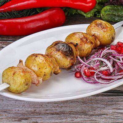 Картофель на вертеле 5 шт. в Шашлычный Сет по цене 530 ₽