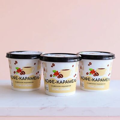 Кофе-карамель в Натуральное мороженое Creme & Caramel по цене 187 ₽