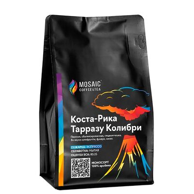 Кофе Коста-Рика Тарразу Колибри, обжарка под эспрессо в Mosaic Coffee & Tea по цене 799 ₽