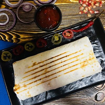 Шаурма c картофелем фри и курицей в Шаурма86 по цене 420 ₽