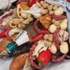 Букет с воблой и другими закусками в Buketonline - Съедобные букеты и клубника в шоколаде по цене 5500