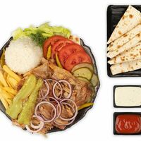 Донер на тарелке куриный в Sultan Express