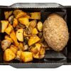 Котлета мясная и картофель, запеченный с грибами в Пекарня Konigsbacker по цене 305