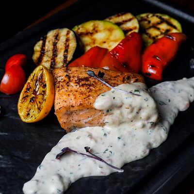 Стейк из лосося в Dimcoffee по цене 1300 ₽