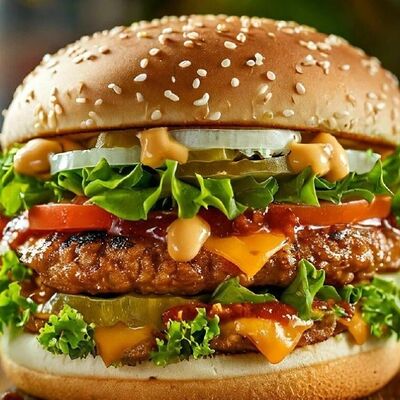 Гамбургер с курицей в Бистро по цене 385 ₽