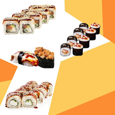 Сет с Угрем в PIIZZ ROLL по цене 2250 ₽